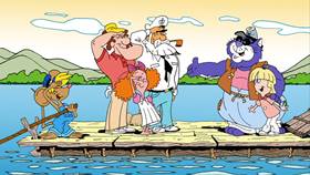 Screenshots from the 2009 Focus Design, Inc. cartoon Fat Cat Blue: The Clean Rivers Song