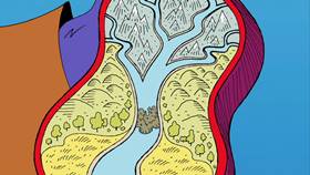 Screenshots from the 2009 Focus Design, Inc. cartoon Fat Cat Blue: The Clean Rivers Song