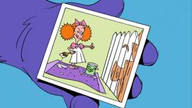 Screenshots from the 2009 Focus Design, Inc. cartoon Fat Cat Blue: The Clean Rivers Song