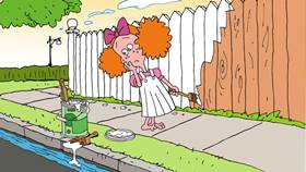 Screenshots from the 2009 Focus Design, Inc. cartoon Fat Cat Blue: The Clean Rivers Song