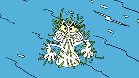 Screenshots from the 2009 Focus Design, Inc. cartoon Fat Cat Blue: The Clean Rivers Song