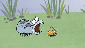 Screenshots from the 2009 Focus Design, Inc. cartoon A Tiny Urban Zoo
