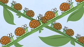 Screenshots from the 2009 Focus Design, Inc. cartoon A Tiny Urban Zoo