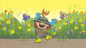 Screenshots from the 2009 Focus Design, Inc. cartoon A Tiny Urban Zoo