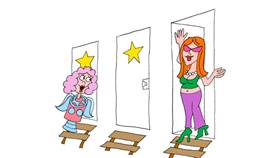 Screenshots from the 2009 Focus Design, Inc. cartoon Solar Power to the People