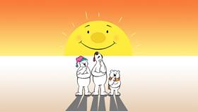 Screenshots from the 2009 Focus Design, Inc. cartoon Solar Power to the People