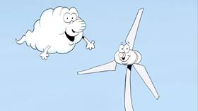 Screenshots from the 2009 Focus Design, Inc. cartoon Windy and the Windmills