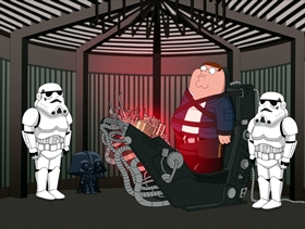 Screenshots from the 2010 Fuzzy Door Productions cartoon Something, Something, Something, Dark Side