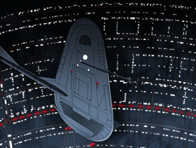 Screenshots from the 2010 Fuzzy Door Productions cartoon Something, Something, Something, Dark Side