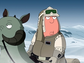 Screenshots from the 2010 Fuzzy Door Productions cartoon Something, Something, Something, Dark Side