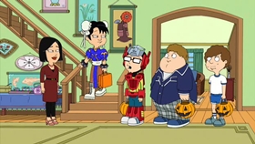 Screenshots from the 2010 Fuzzy Door Productions cartoon Best Little Horror House in Langley Falls