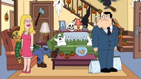 Screenshots from the 2010 Fuzzy Door Productions cartoon Best Little Horror House in Langley Falls