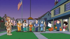 Screenshots from the 2010 Fuzzy Door Productions cartoon Best Little Horror House in Langley Falls