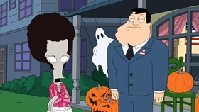 Screenshots from the 2010 Fuzzy Door Productions cartoon Best Little Horror House in Langley Falls