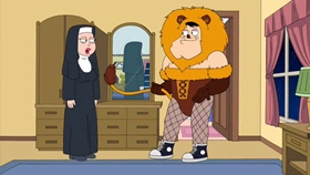 Screenshots from the 2010 Fuzzy Door Productions cartoon Best Little Horror House in Langley Falls