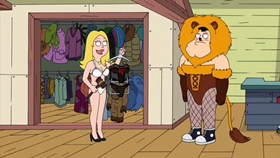 Screenshots from the 2010 Fuzzy Door Productions cartoon Best Little Horror House in Langley Falls