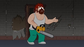 Screenshots from the 2010 Fuzzy Door Productions cartoon Best Little Horror House in Langley Falls