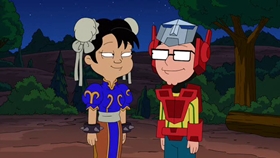 Screenshots from the 2010 Fuzzy Door Productions cartoon Best Little Horror House in Langley Falls