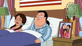 Screenshots from the 2010 Fuzzy Door Productions cartoon There Will Be Bad Blood