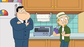 Screenshots from the 2010 Fuzzy Door Productions cartoon There Will Be Bad Blood