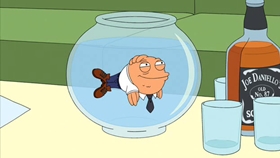 Screenshots from the 2010 Fuzzy Door Productions cartoon There Will Be Bad Blood