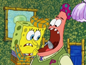 Screenshots from the 2011 United Plankton Pictures cartoon A Friendly Game