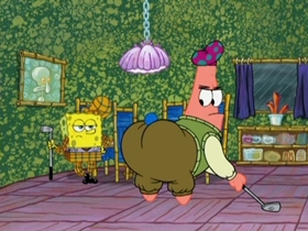 Screenshots from the 2011 United Plankton Pictures cartoon A Friendly Game