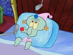 Screenshots from the 2011 United Plankton Pictures cartoon A Friendly Game