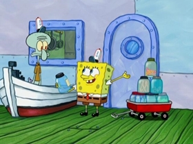 Screenshots from the 2011 United Plankton Pictures cartoon Sentimental Sponge