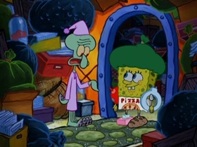 Screenshots from the 2011 United Plankton Pictures cartoon Sentimental Sponge