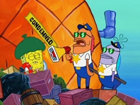 Screenshots from the 2011 United Plankton Pictures cartoon Sentimental Sponge