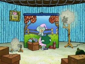 Screenshots from the 2011 United Plankton Pictures cartoon Sentimental Sponge