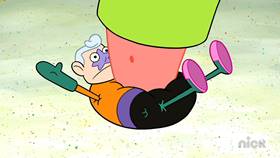 Screenshots from the 2012 United Plankton Pictures cartoon Patrick-Man!