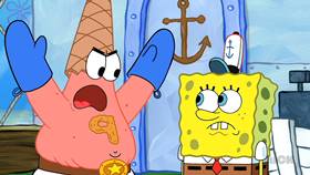 Screenshots from the 2012 United Plankton Pictures cartoon Patrick-Man!