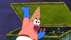 Screenshots from the 2012 United Plankton Pictures cartoon Patrick-Man!