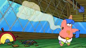 Screenshots from the 2012 United Plankton Pictures cartoon Patrick-Man!