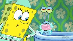 Screenshots from the 2012 United Plankton Pictures cartoon Gary