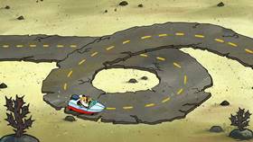 Screenshots from the 2012 United Plankton Pictures cartoon Bumper to Bumper