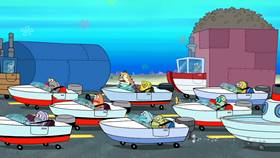 Screenshots from the 2012 United Plankton Pictures cartoon Bumper to Bumper