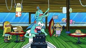 Screenshots from the 2013 United Plankton Pictures cartoon Little Yellow Book