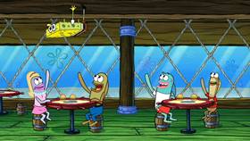 Screenshots from the 2013 United Plankton Pictures cartoon Little Yellow Book