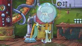 Screenshots from the 2013 United Plankton Pictures cartoon Squid Defense