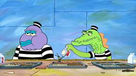 Screenshots from the 2013 United Plankton Pictures cartoon Jailbreak!