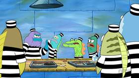 Screenshots from the 2013 United Plankton Pictures cartoon Jailbreak!