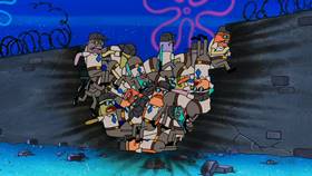 Screenshots from the 2013 United Plankton Pictures cartoon Jailbreak!