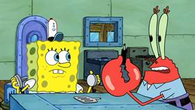 Screenshots from the 2013 United Plankton Pictures cartoon Evil Spatula