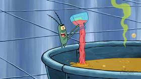 Screenshots from the 2013 United Plankton Pictures cartoon Evil Spatula