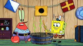 Screenshots from the 2013 United Plankton Pictures cartoon Evil Spatula