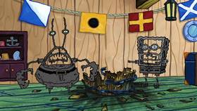 Screenshots from the 2013 United Plankton Pictures cartoon Evil Spatula