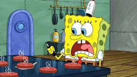 Screenshots from the 2013 United Plankton Pictures cartoon Evil Spatula